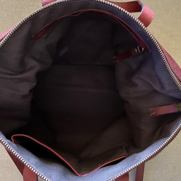 Madewell Leather Tote in Burgundy/Oxblood - Picture 6 of 6